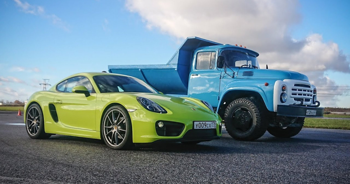 600 морины хүчтэй ЗИЛ vs Porsche
